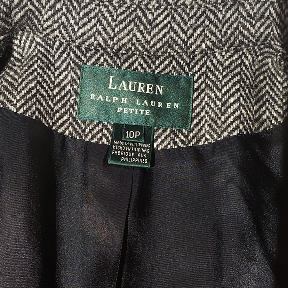 Ralph Lauren 100% Lambs Wool Zip Blazer Jacket 10P - Picture 4 of 8